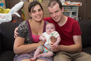 Joppe, zoon van Koen en Charlotte