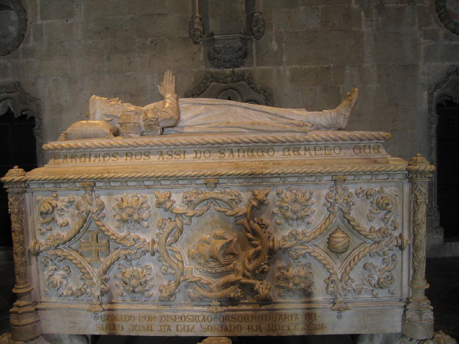 Het graf van de ontdekkingsreiziger Vasco da Gama